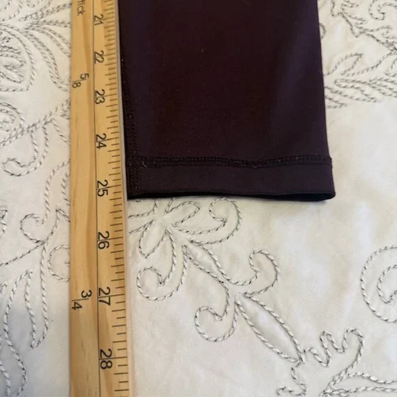 Yogalicious Lux Purple Hi-Rise Elastic Free Waistband Yoga Pants Leggings Sz M - Picture 11 of 11